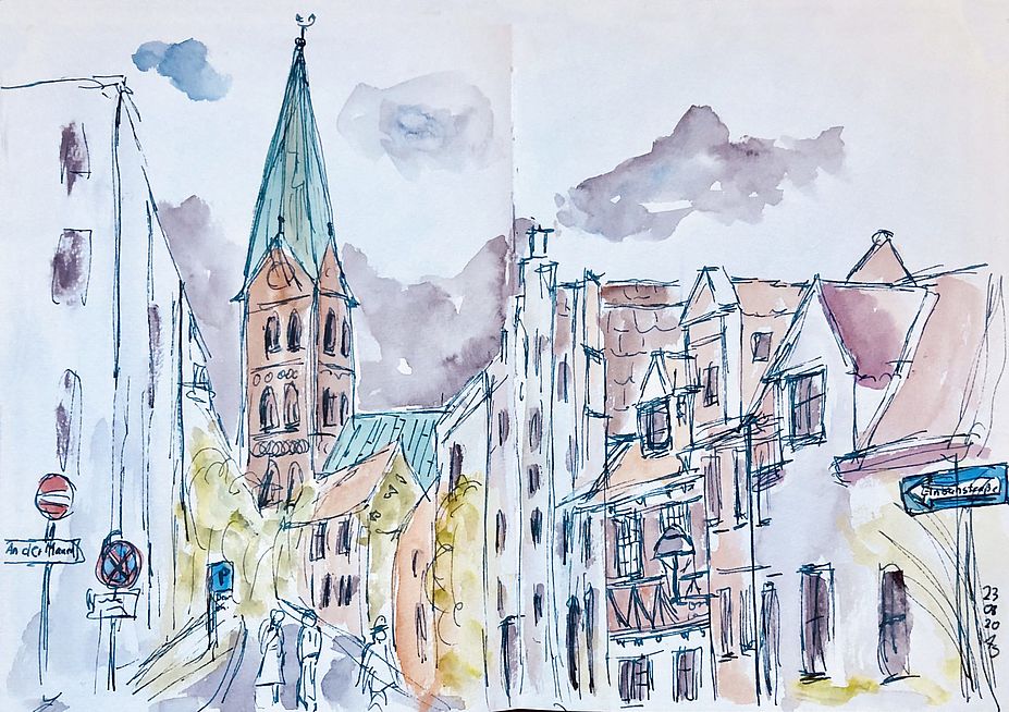 SketchWalk im Aegidienviertel