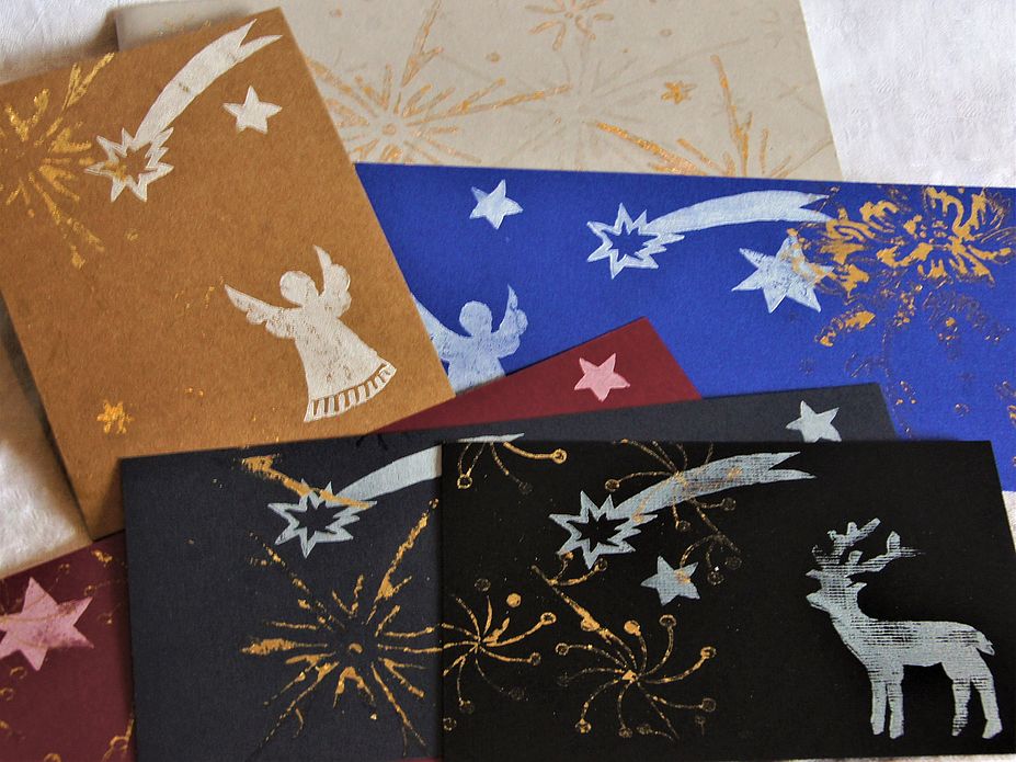 „Gold, Gold, Gold“- Weihnachtskarten und Geschenkekartons ve