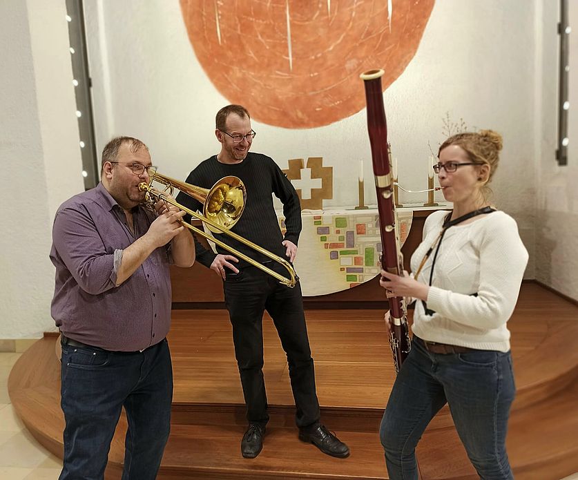 Posaune, Fagott und Orgel pfeifen um die Wette