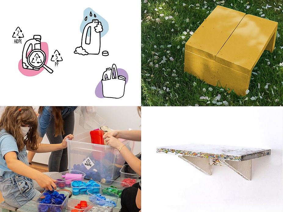 Mini-Möbel aus Plastikmüll