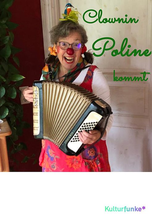 Clownin Poline kommt
