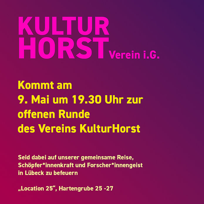 Offene Runde des Vereins KulturHorst i.G.
