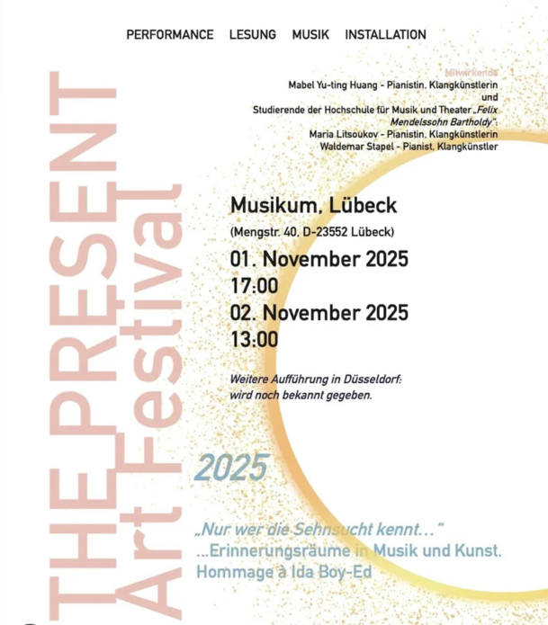 THE PRESENT Art Festival „Klanglabor 25": Hommage à Ida Boy-Ed