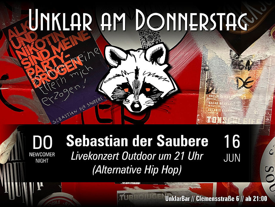 UnklarBar - Newcomer Night mit Sebastian der Saubere (Live)