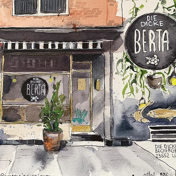Online - Ausstellung urban sketching