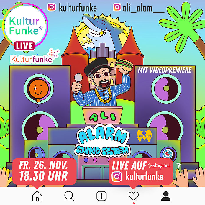 Ali Alarm Soundsystem Livestream bei KulturFunke