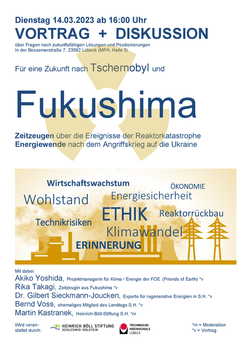 Fukushima Zeitzeugengespräch – Vortrag und Diskussion