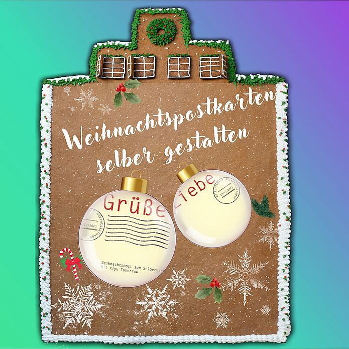 Türchen 13: Weihnachtspostkarten gestalten
