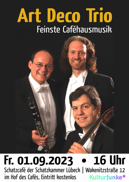 Feinste Caféhausmusik mit dem Art Deco Trio