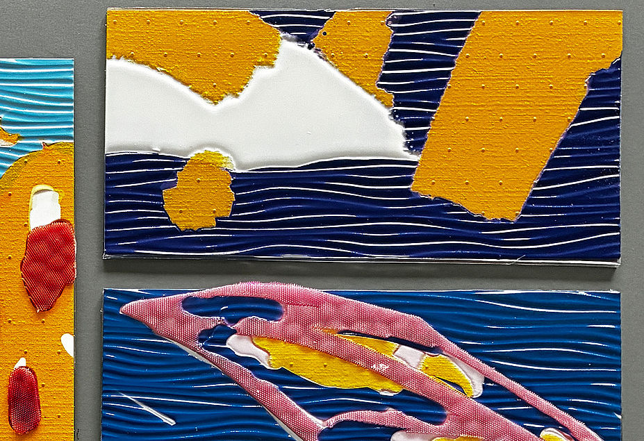 Rauschen unter den Fingern - Versuche taktiler Malerei